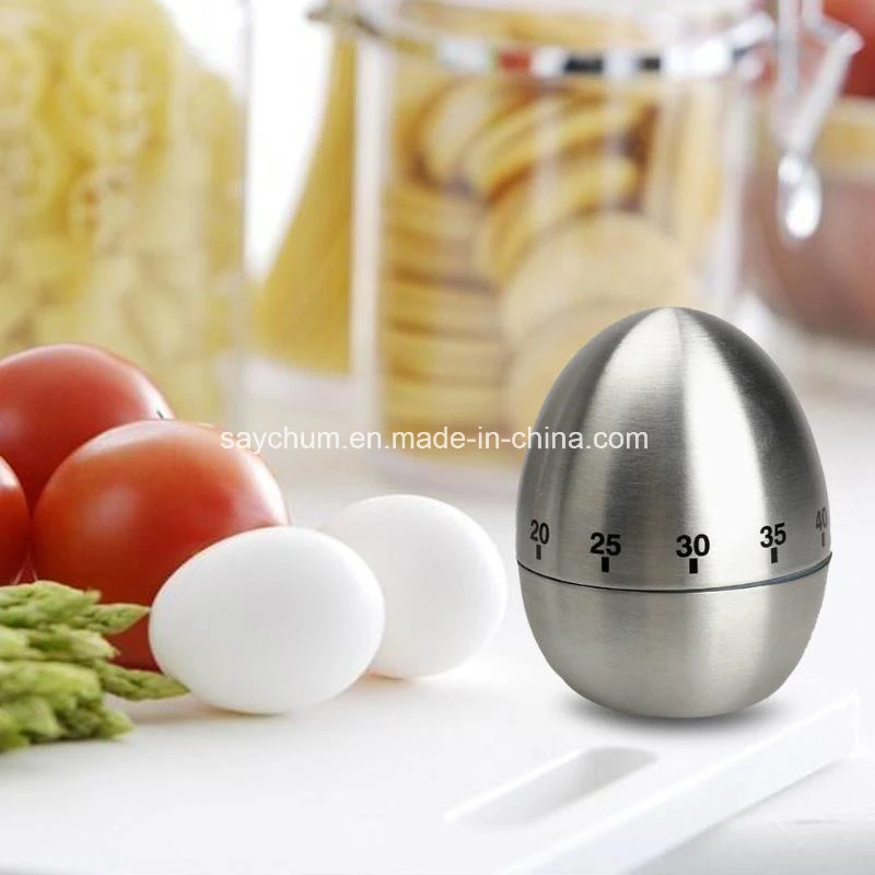Mechanical Dial Cooking Kitchen Timer Alarm 60 Minutes Stainless Steel Kitchen Cooking Tools Kitchen Egg Timer