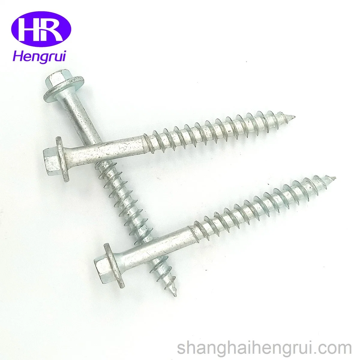 Galvanizing Wood Thread Hex Head Coach Screw with Flange Face