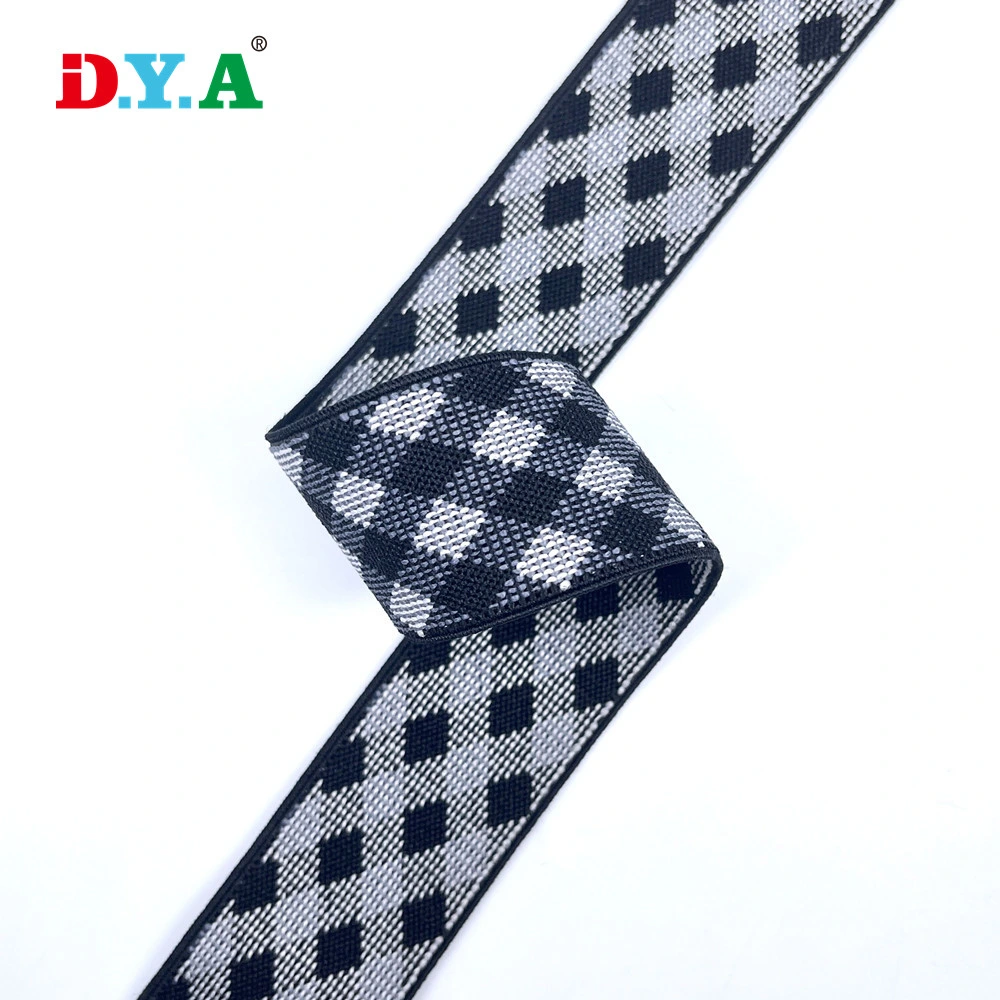 Clothes Stretchy Elastic Waistband Belt Jacquard Polyester Elastic Band for Shoes/Bags/Suspender Pants