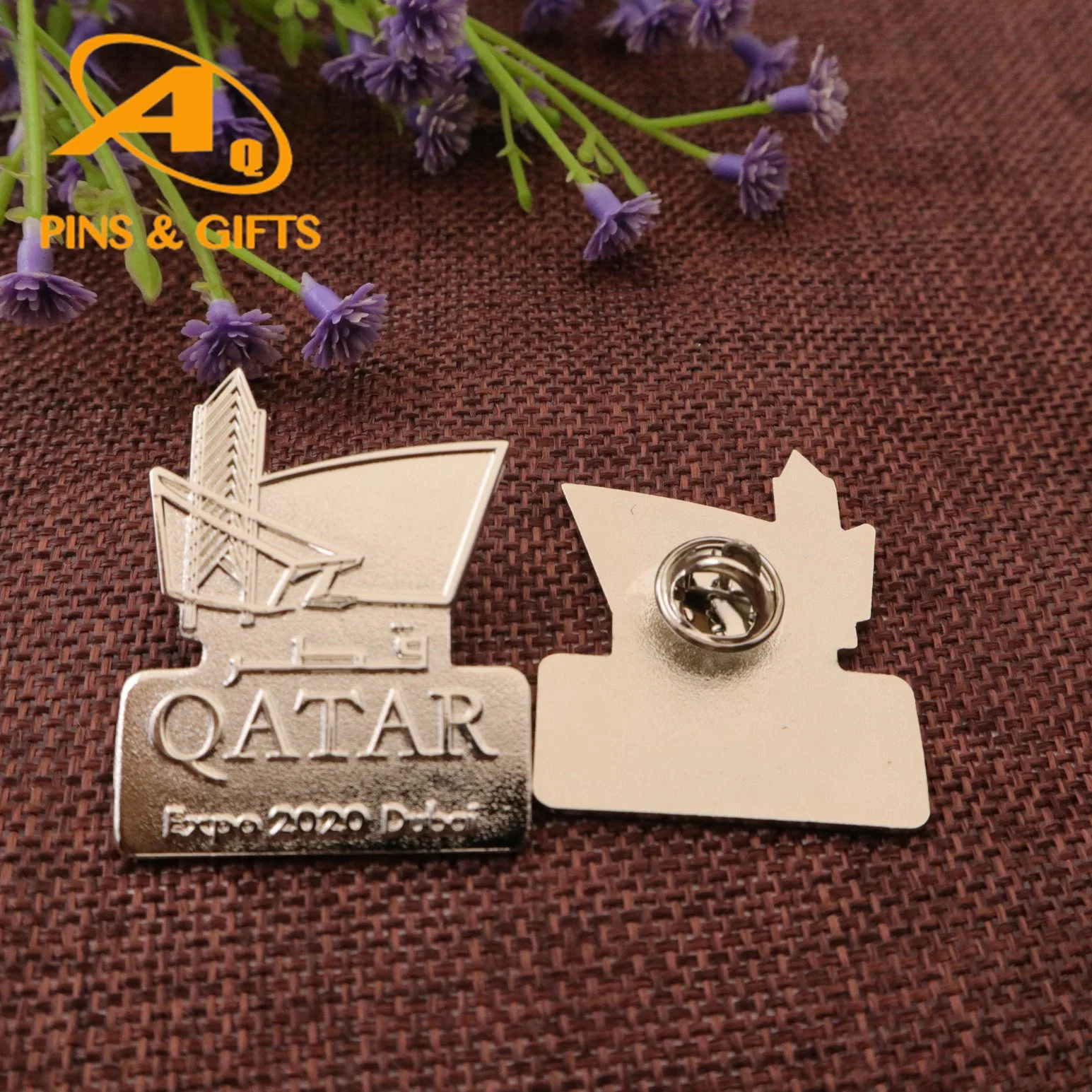 No Minimum Order Promotional Metal Soft Enamel Badges with Paper Card