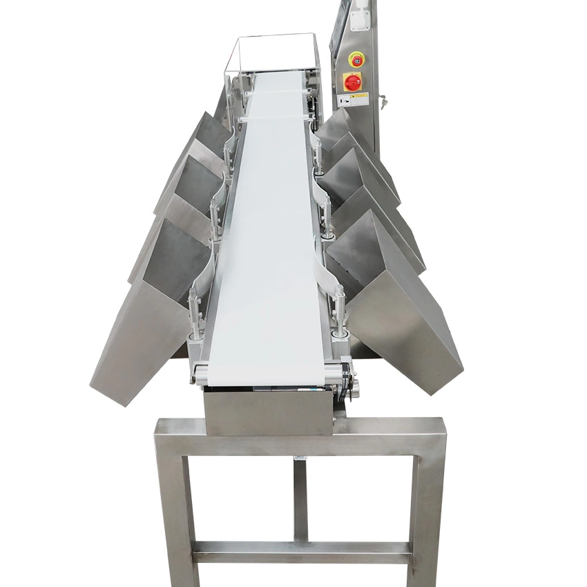 Jindu High Speed Auto Conveyor Check Weigher Meat Fruit Sorterfor Weight Sorting