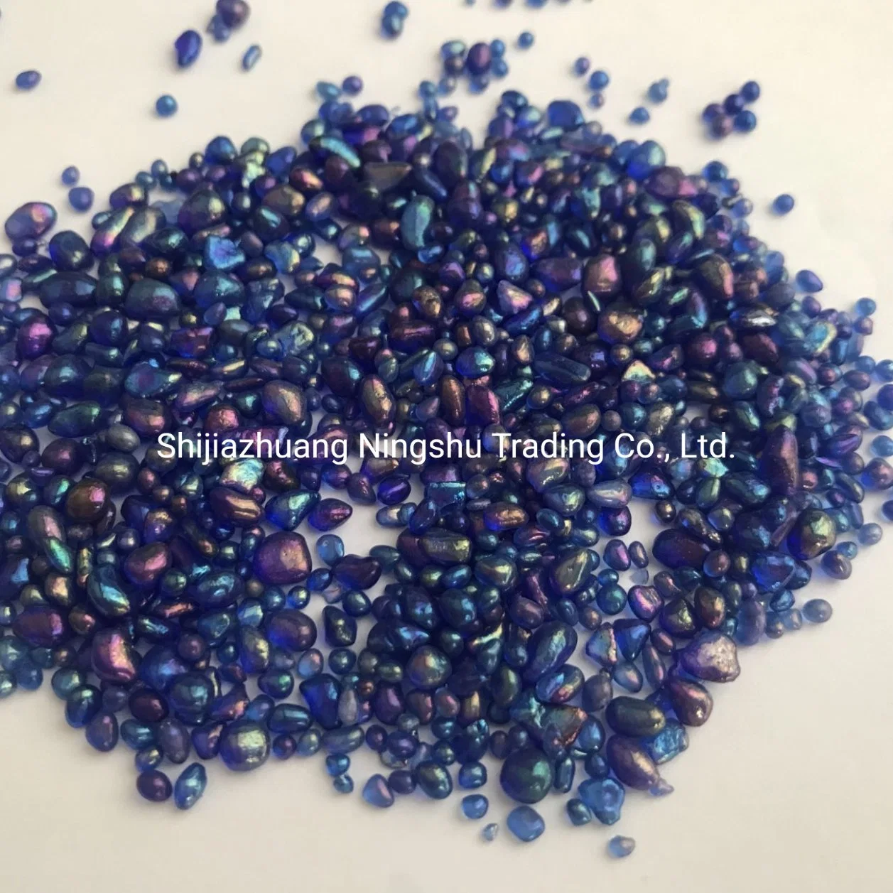 Gardening Supplies Shimmering Glass Beads Cashew Sea Stone Decorative Glass