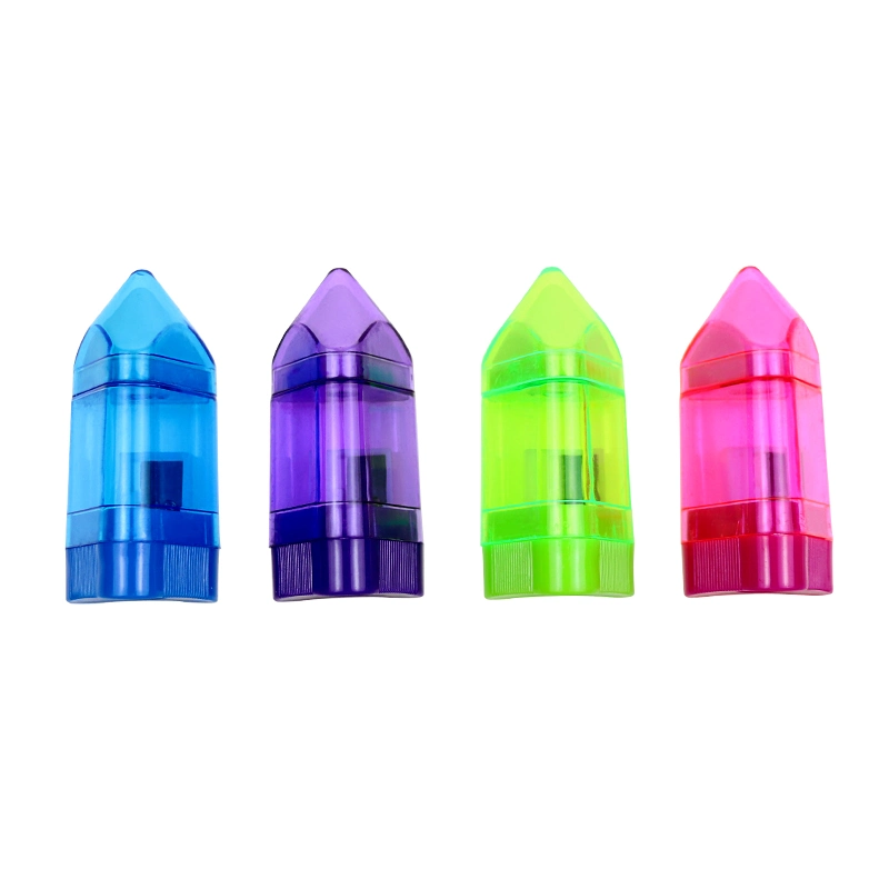 Manual Triangular Shaped Pencil Sharpener with Eraser