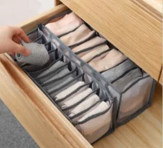 Foldable Cloth Storage Boxes Closet Drawer Divider Organizer Underwear Organizer for Clothes