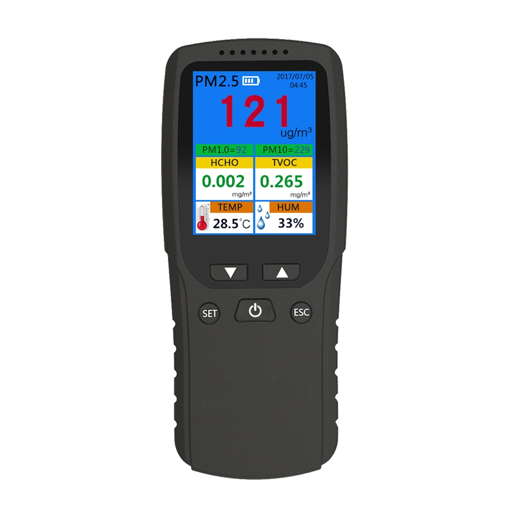 Dienmern 2023 Factory Directly Supply portable Air Quality Monitor CO2 Dust Pm2.5 Tvoc Temp Detector Air Quality Device