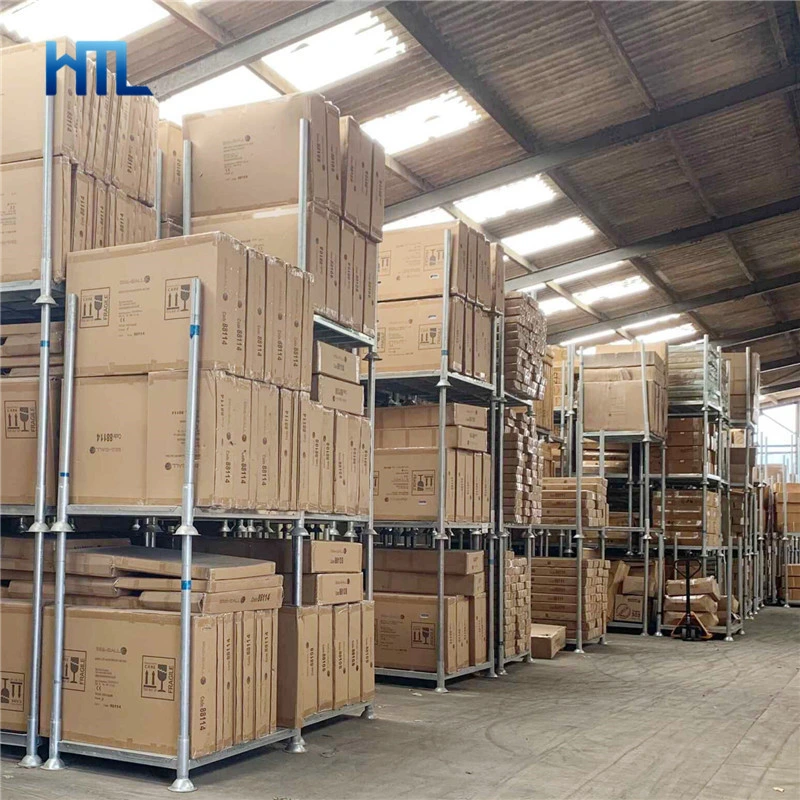 Standard Size Industrial Galvanized Warehouse Storage Stack Steel Pallet Rack