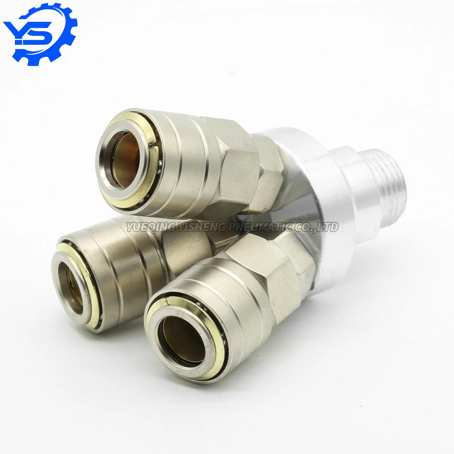 Pneumatic C-Type Air Pump Air Pipe Quick Connector Round Two Three Way Quick Coupling Connector