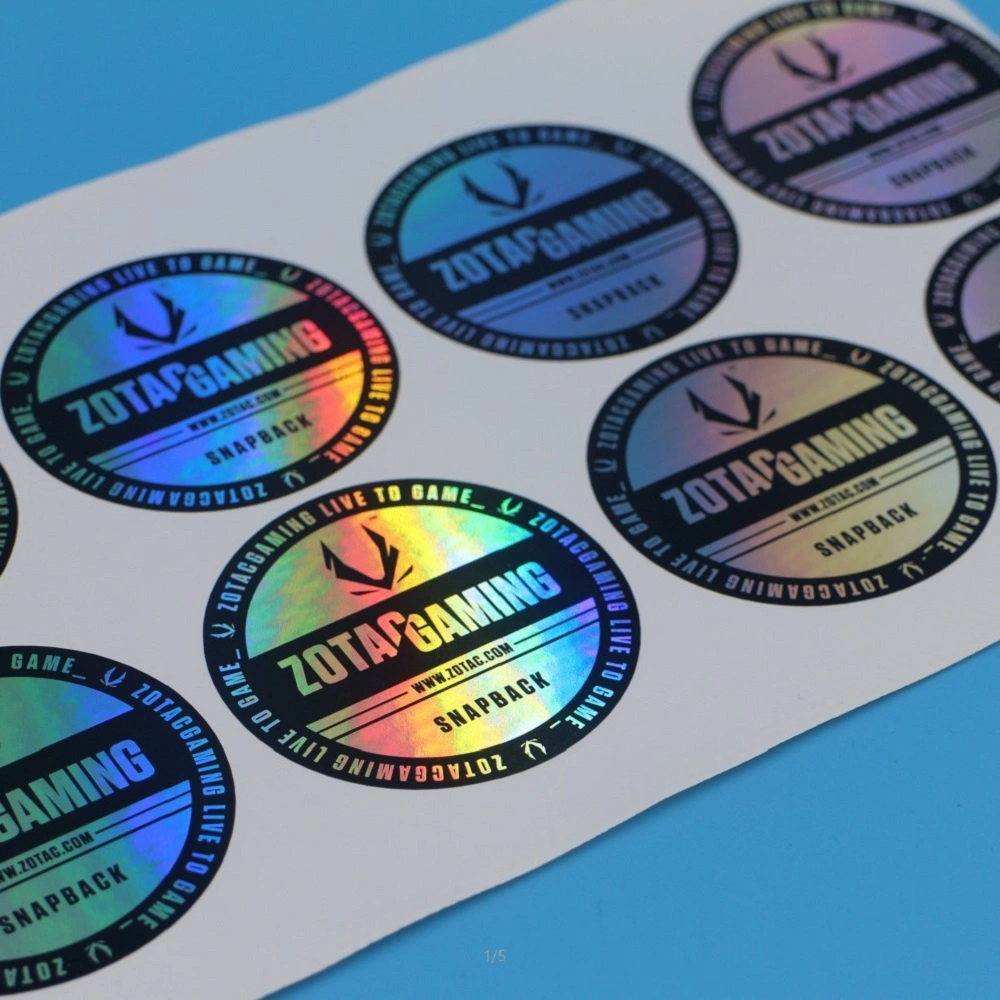 Custom 3D Anti-Fake Adhesive Hologram Security Code Sticker Sheet Label