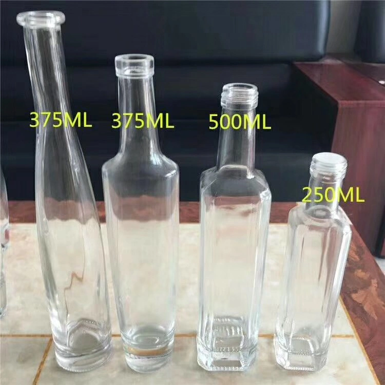 Bowling Shape Series Glass Ice Wine Bottle with Cover