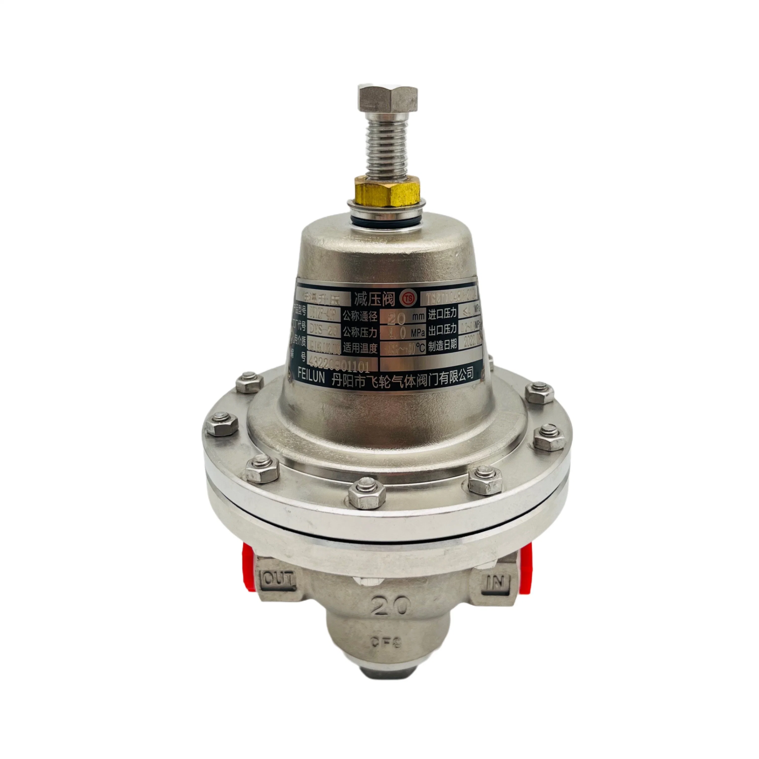 Dys-20 Stainless Steel Low Temperature Cryogenic LNG Pressure Building Regulator