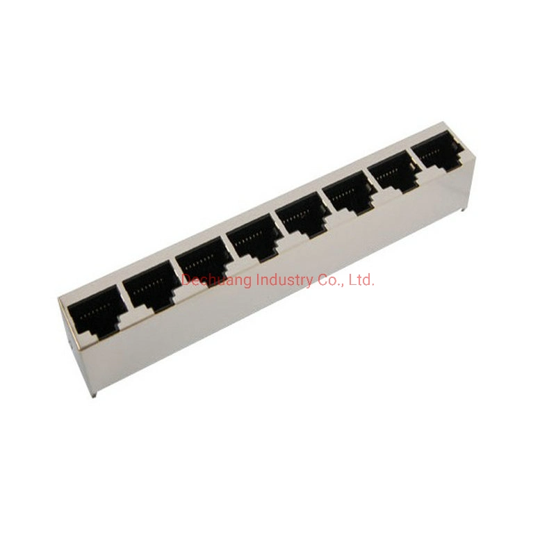 Módulos magnéticos Ethernet Gigabit de puerto único pcb power femenino impermeable CAT5 CAT6un Adaptador de Jack conector RJ45