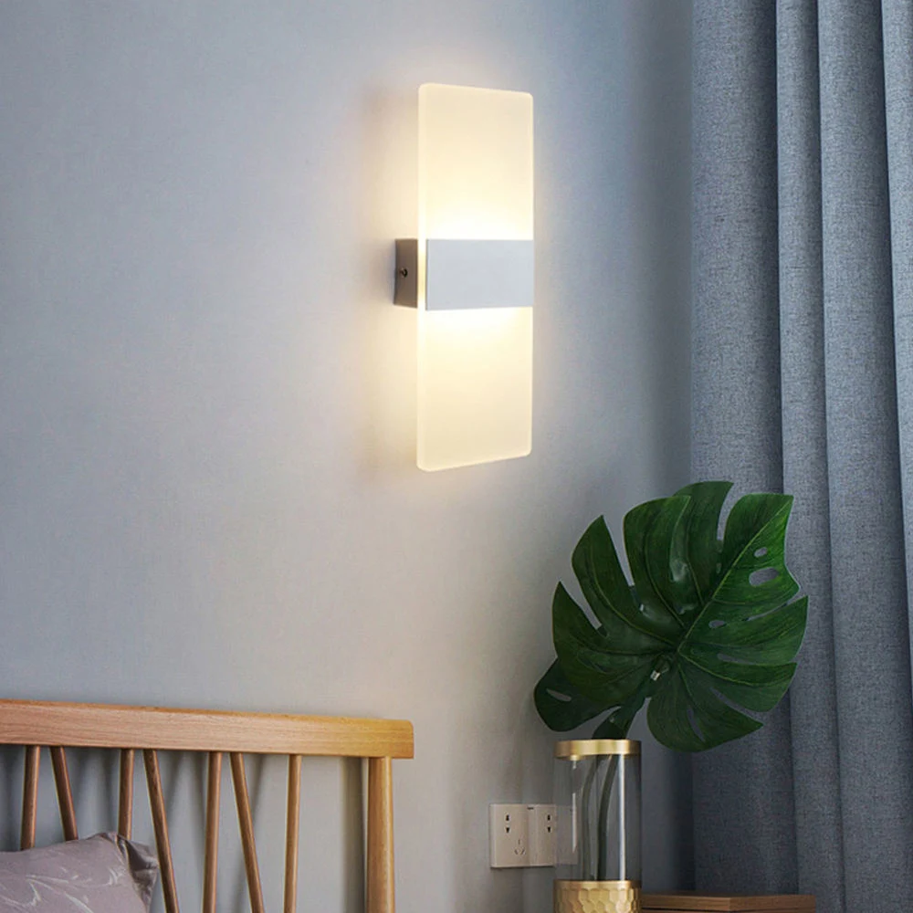 Hofoled Modern Wall Sconce LED Wall Light up Down Lighting Cold Warm White Minimalism Indoor Home Bedroom Hotel Decoration