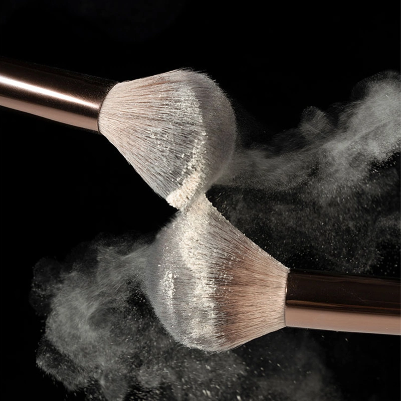 Fundación sintética Avanzada Polvo corrector colorete Rosa de maquillaje maquillaje Eyeshadow Brush