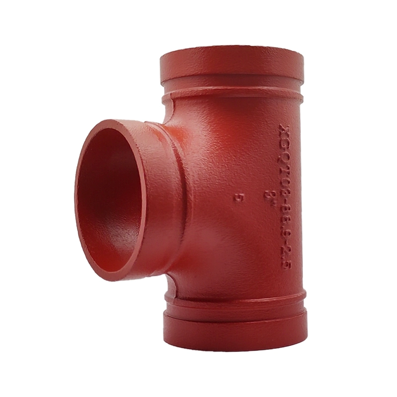 Sdsx Di Grooved Fittings Couplings 90 Equal Tee FM, UL Fire Protection