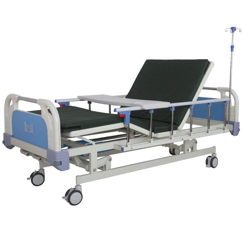 Elderly Patient 3 Crank Manual Multi-Function ICU Patient Care Bed for Hospital and Clinic