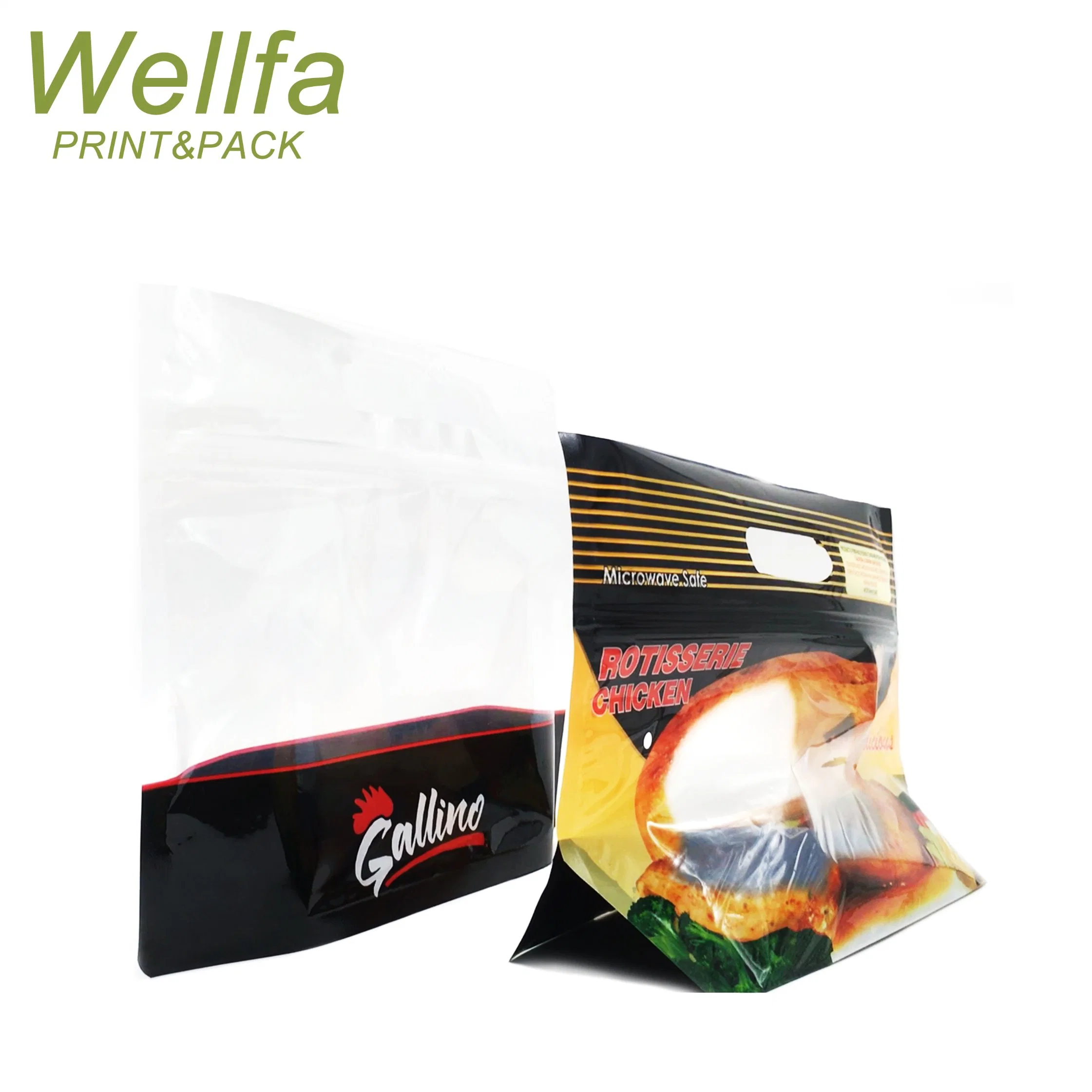 Bag Roast Packaging Custom Printed Laminated Plastic Food Microwave Roasted Hot Chicken Bags