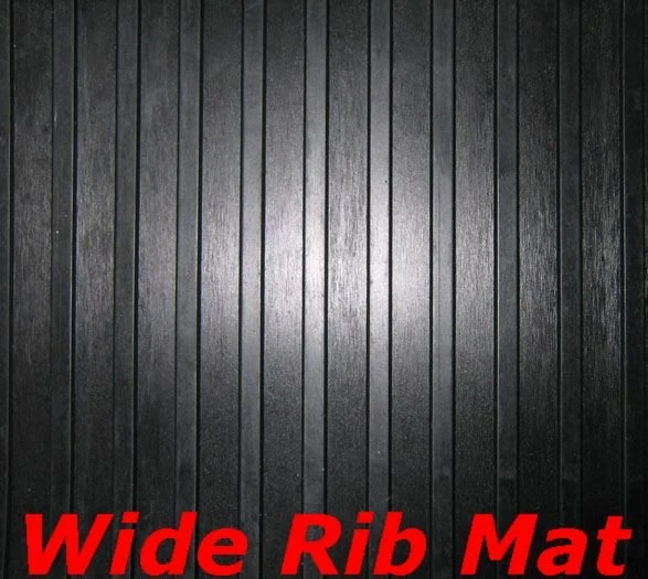 Heavy Duty Ribbed Pattern Rubber Sheet/ Anti-Slip Rubber Flooring Mat