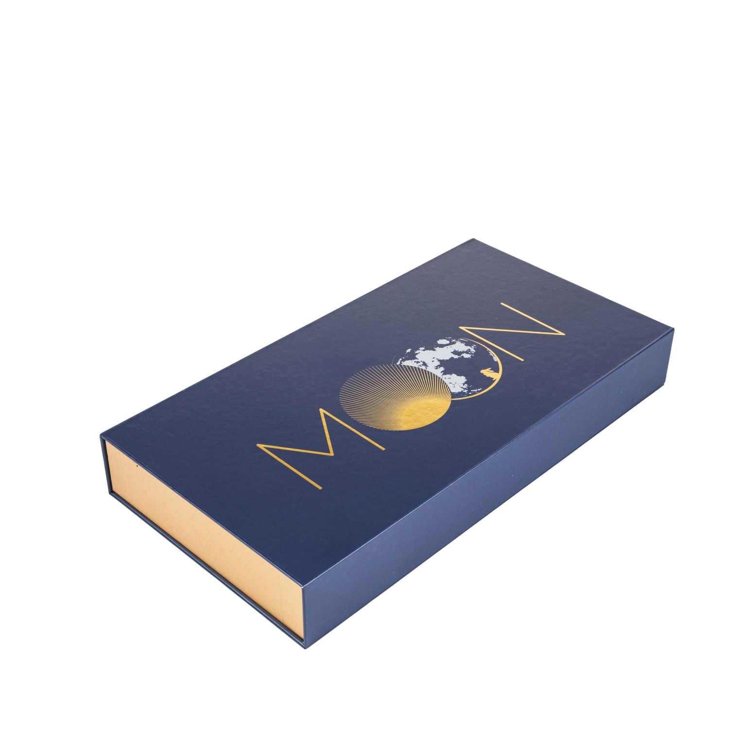 Caja de embalaje Golden Foil Caja de regalo Caja de cartón Caja plegable con solapa y cierre magnético
