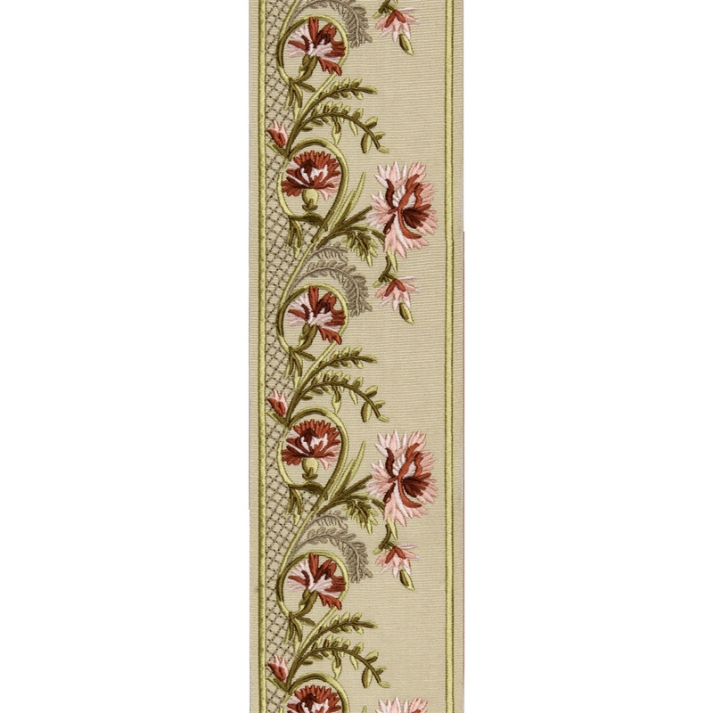 9cm Flower Design Embroidery Tape Border Curtain Fringes