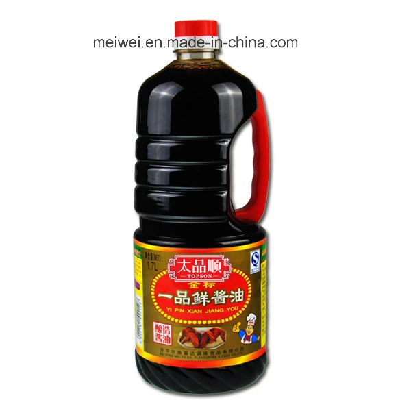 1.7L Superior Light Soy Sauce for Supermarket with Brc Certificate