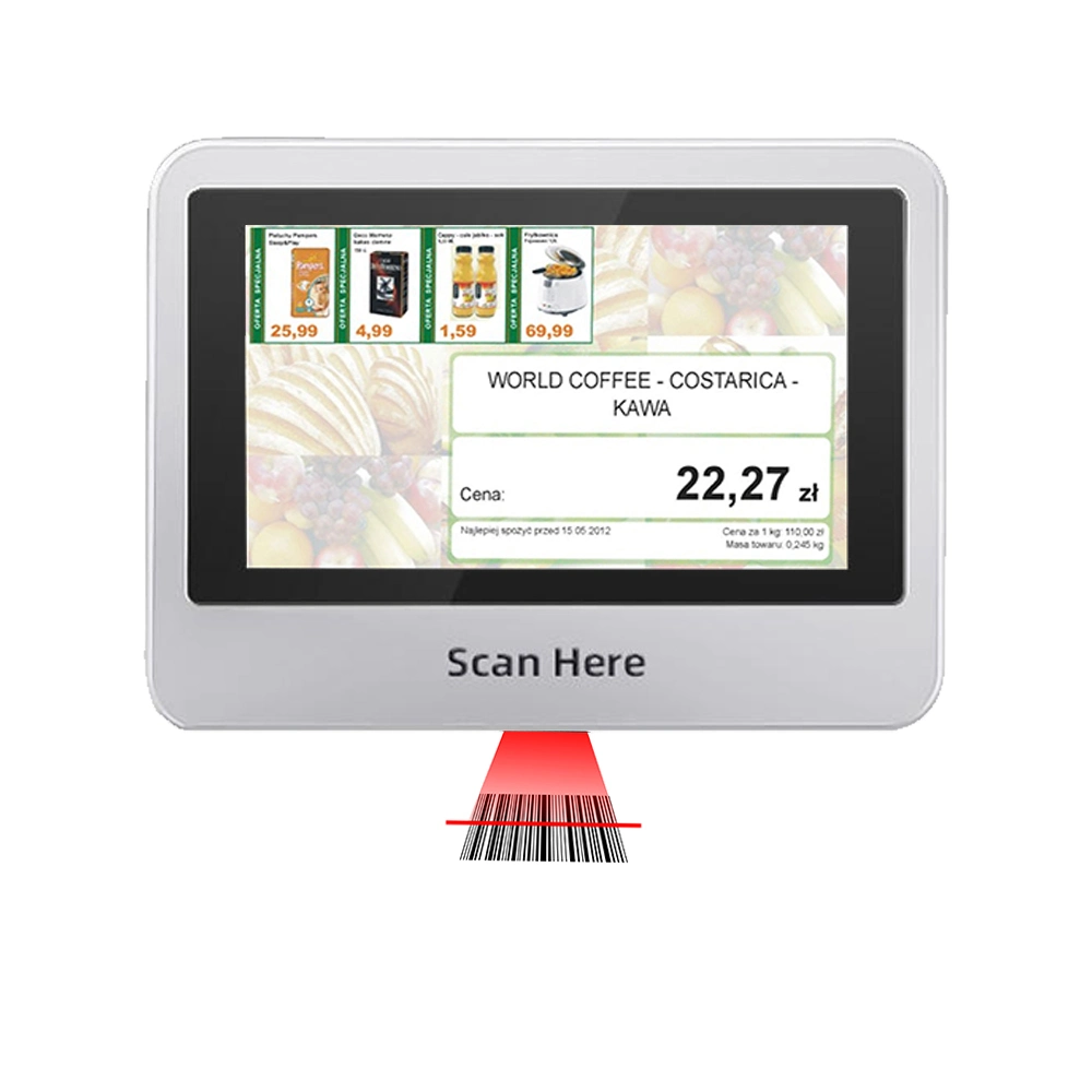 WiFi Bluetooth Touch Screen Customer Self Checkout Price Scanner POS Checker Machine (ER200)