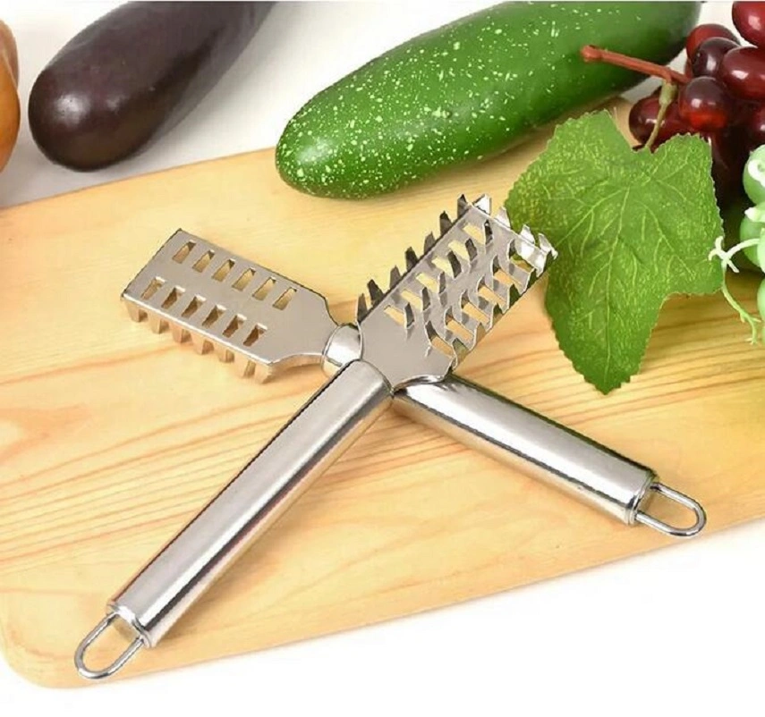 Kitchen Fish Scale Remover Stainless Steel Seafood Tools Fish Scale Grater Peeler