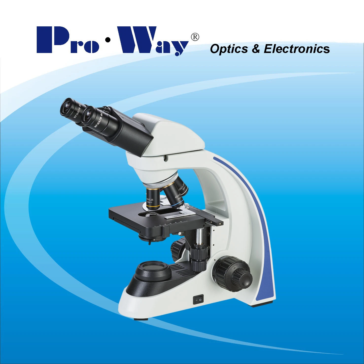 Professional LED Seidentopf Binocular microscopio biológico de laboratorio (XSZ-PW209)