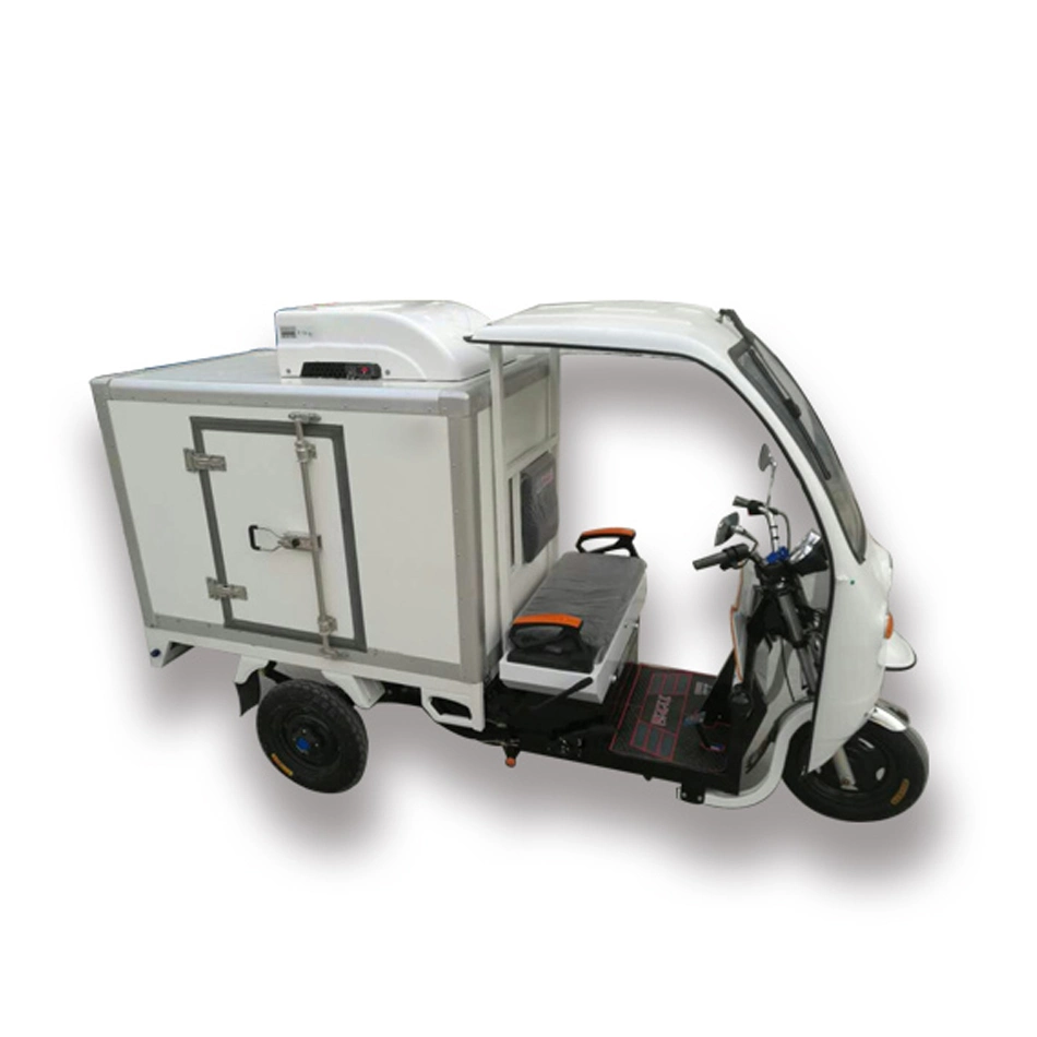 Integrated Fresh Keeping Factory Frozen Ice Cream Battery Driven Electric 1.5 Cubic Meters Tricycle Refrigeration Unit