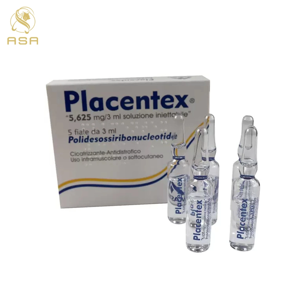 Salmón DNA Ingredientes Pdrn Placentex Injectable Dermal Fillers Marcas de Corea Rejuvenecimiento de la piel de buen efecto