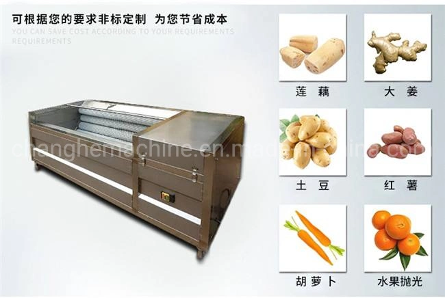 Peach Strawberry Cleaning Machine Radish Sweet Potato Parallel Wool Roller Cleaning Machine