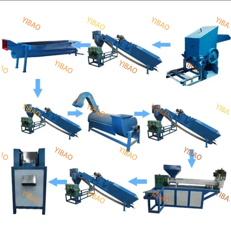 Professional Supplier LDPE Drip Tape Crusher System Recycled System Flakes Plastic Cleaning Line