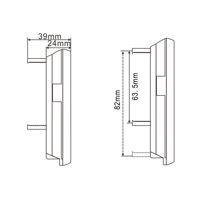 Asistente de estacionamiento para automóvil Monitor de espejo retrovisor de 7 pulgadas