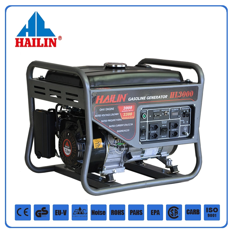 Petrol Generator, Electric Start Generator, Portable Generator, 3kw 5kw Gasoline Generator