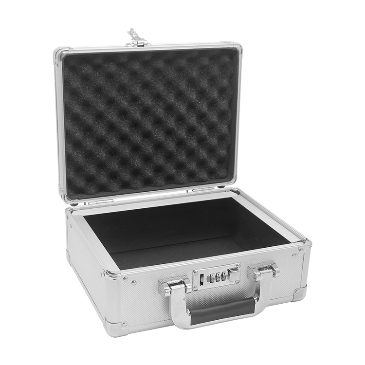 Aluminum Alloy Tool Case Portable Cipher Box Tool Safe File Box