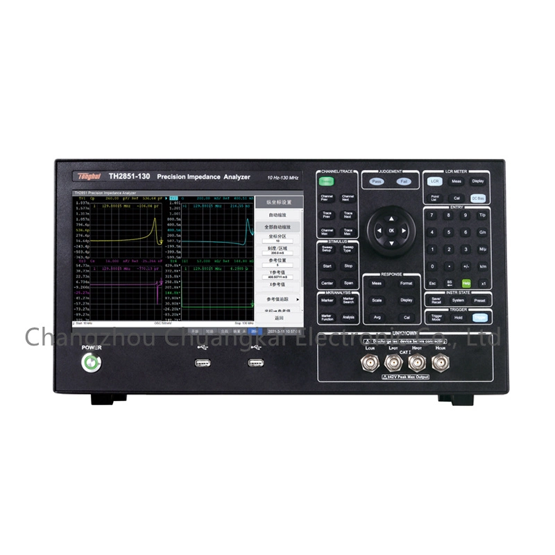 Tonhui Th2851 - Analisador de impedância 130 - Ecrã LCD TFT de 10.1 polegadas