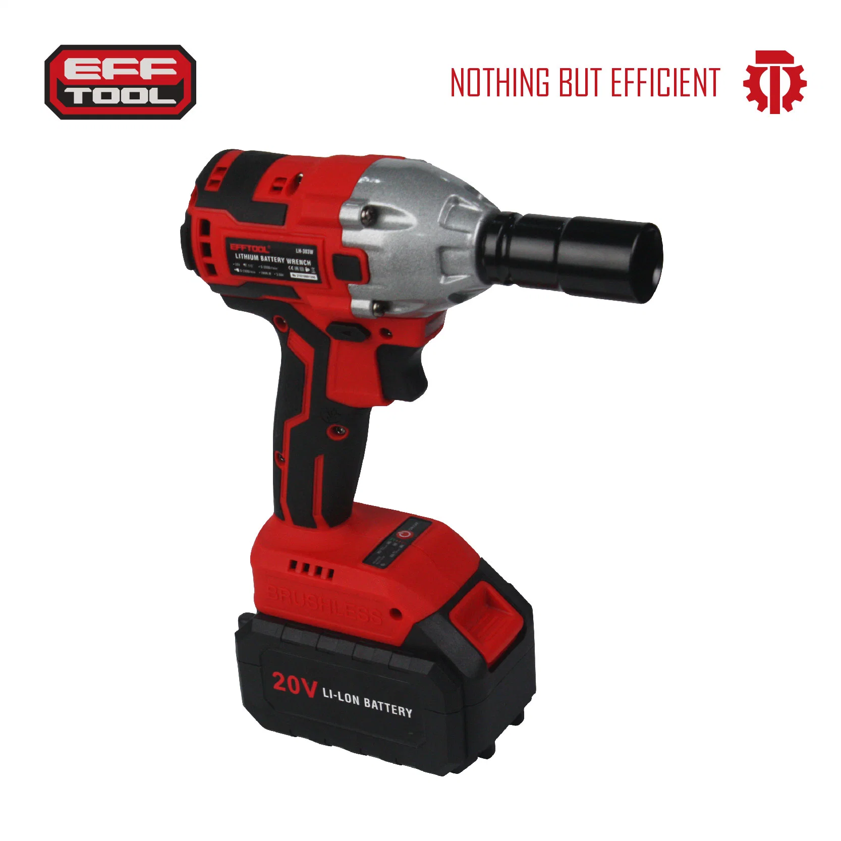 Efftool Cordless Wrench Power Tools 20V with Battery