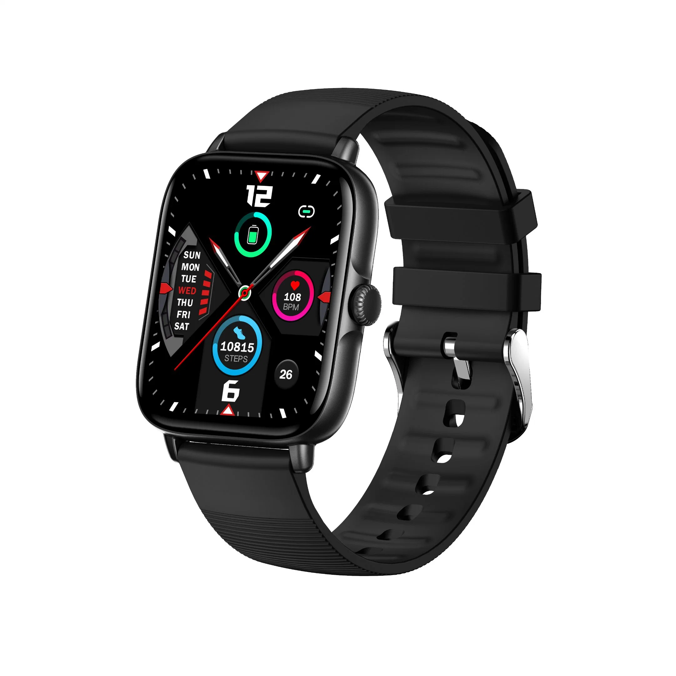 Nueva llegada Reloj inteligente 1.7inch gran pantalla la temperatura del cuerpo de protección IP68 Resistente al agua reloj de pulsera Pb de Deportes de la SpO2 reloj para hombres, mujeres