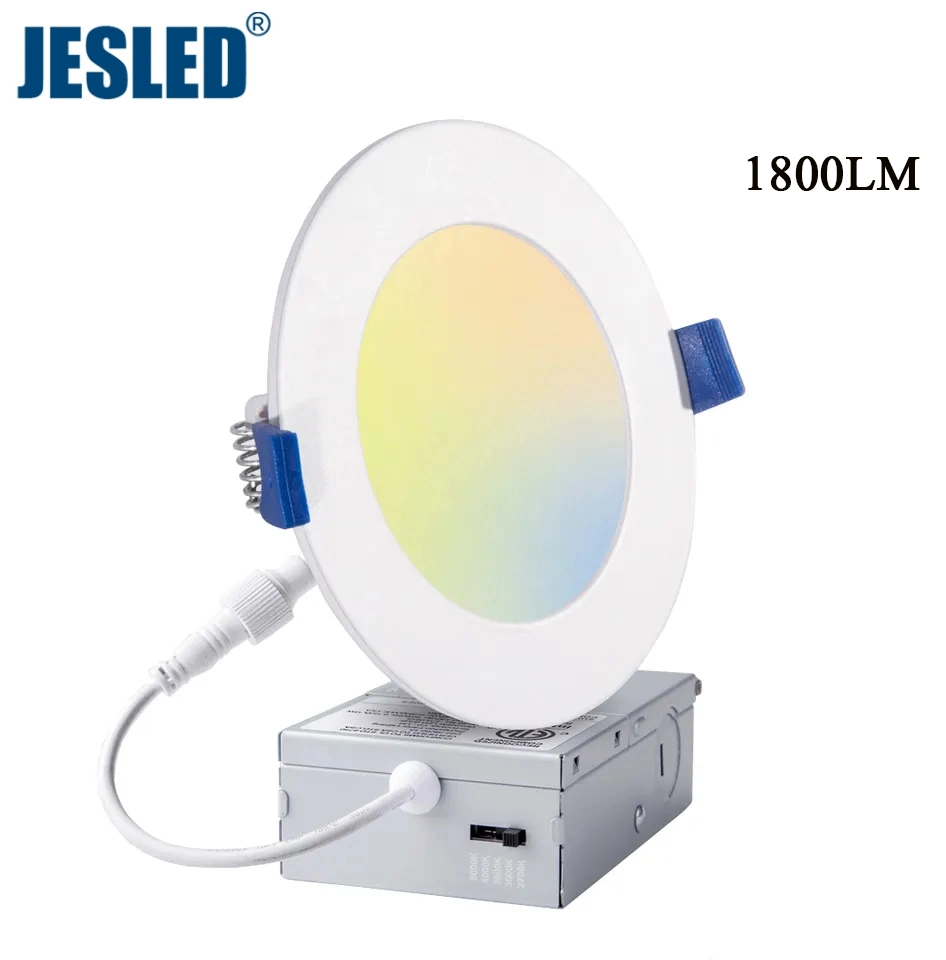 Jeled Indoor Lighting Recessed Mounted Slim Round Square LED Panel Light for Home Office Ceiling
