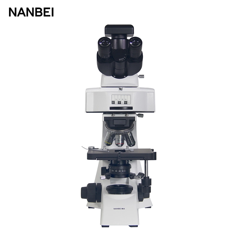 Optical Lab Upright Fluorescence Biological Microscope with Adapter and Slides
