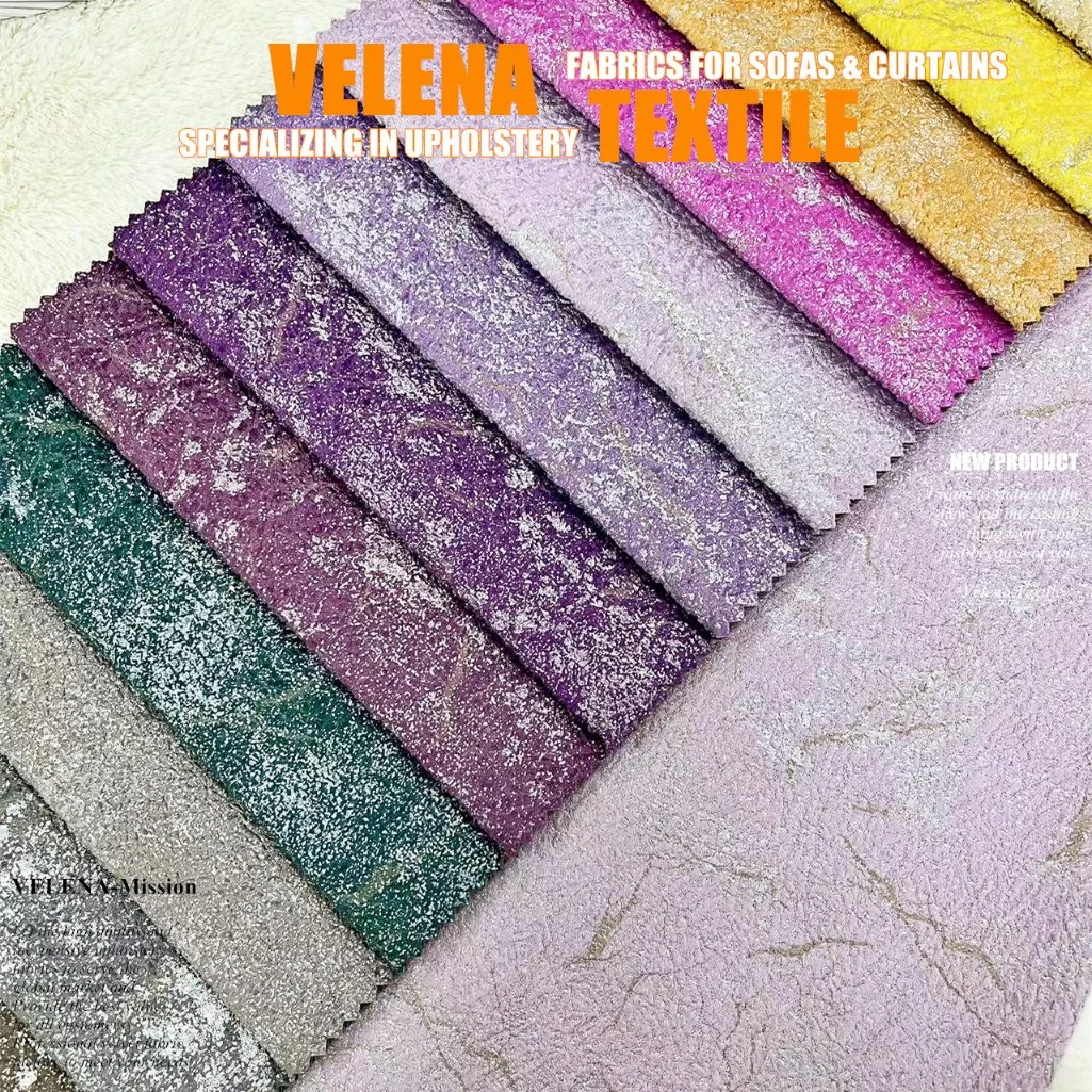 Original Factory Holland Velvet Dyeing con Emboss eléctrico y dos Tono Foil estilo Fancy tapizado Muebles Sofá Cortina tejido tejido