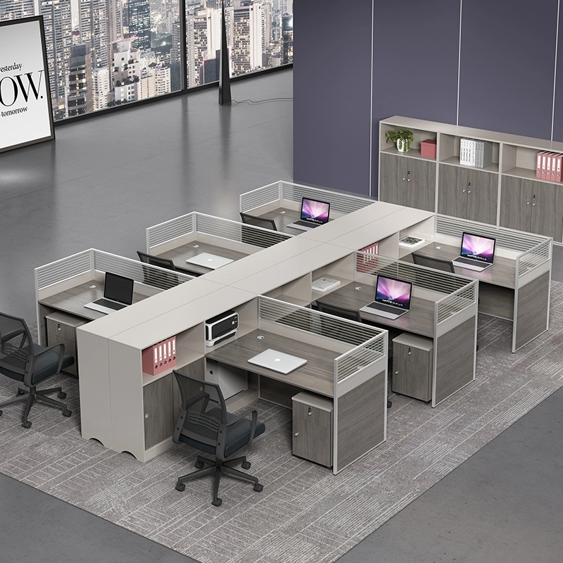Big Discount moderno Diseño cubículo Oficina Estación de trabajo aluminio Paritition Oficina Armario Muebles de estación de trabajo modular de oficina