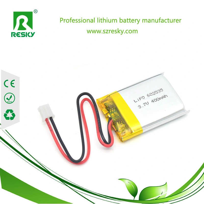 602535 Rechargeable 3.7V 500mAh Li-ion Polymer Battery for Helmet Light