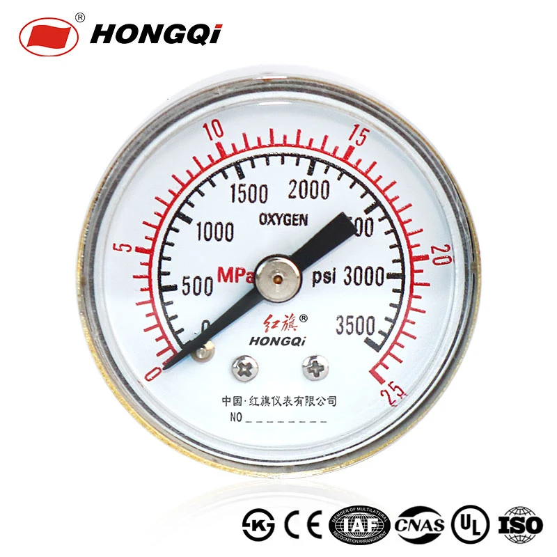 Hongqi Export Standard Oxygen Pressure Gauge