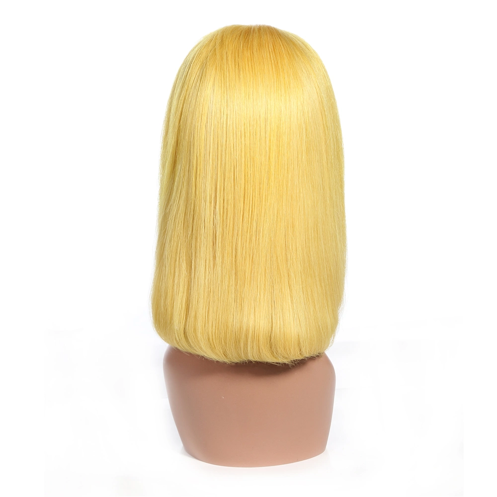 Manufacturer Direct Sales HD Transparent Swiss Frontal Lace 13X4 Wigs Human Hair Short Bob Wigs 100% Human Hair 13X4