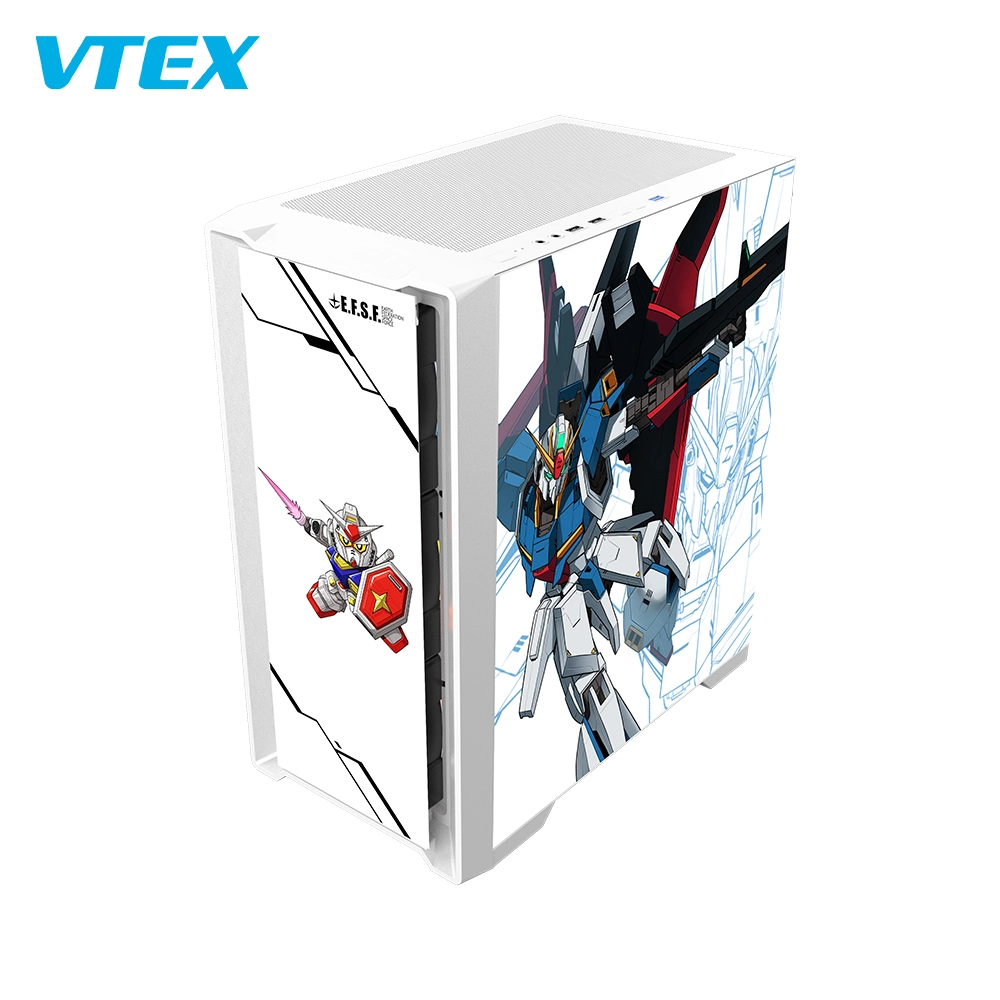 Malla de vidrio templado ATX M-ATX RGB lámpara DE torre MEDIA Negro PC Juego Caja con 10 ventiladores, adecuado para jugadores