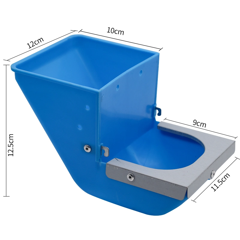 Alimentador automático de alimentos de caja de conejo de acero colgante de plástico