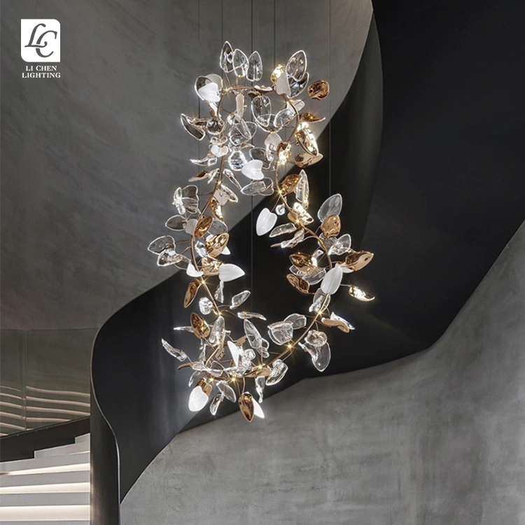 Modern Style Custom Color Metal Hotel Contemporary Chandelier Pendant Lamp