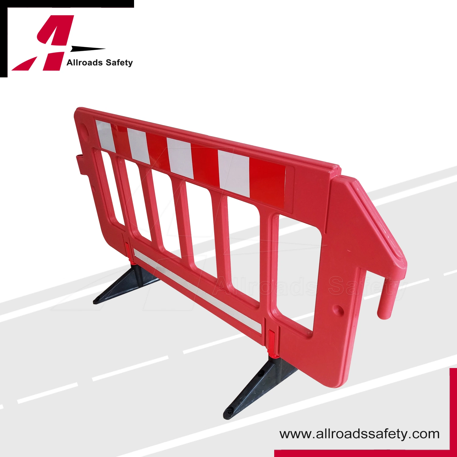 Reflective Road Work Control Plastic Traffic Safety Barrier