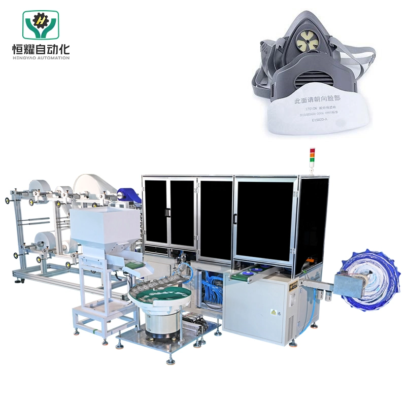 Máquina de fabricación automática de filtro de aire de algodón no tejido extraíble Para respirador
