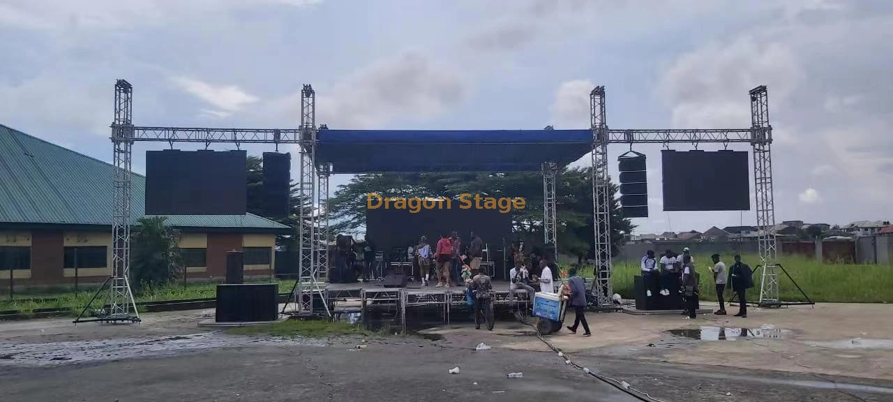 Dragonstage Aluminum Custom Concert Outdoor Lighting Truss 10X10X7m